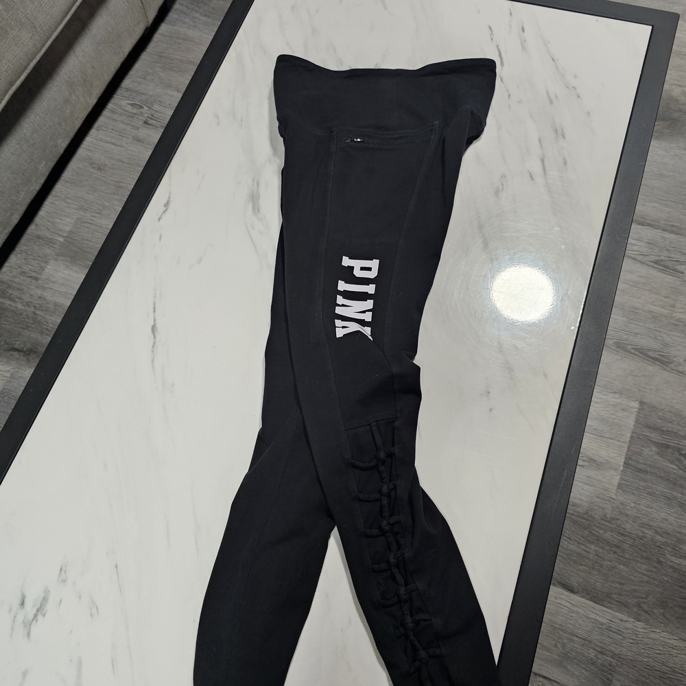 PINK Victoria's Secret Black Yoga Leggings
